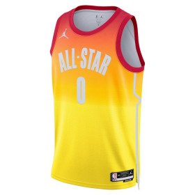 NBA Mænd Trøje All-Star 2023 Team 2 Jayson Tatum 0 Nike Orange Swingman
